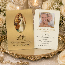 Gotteskarten für das 50. Hochzeitstag Visitenkarte
