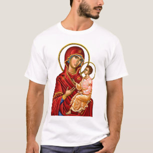 Gottesmutter Jungfrau und Kindersymbol T-Shirt