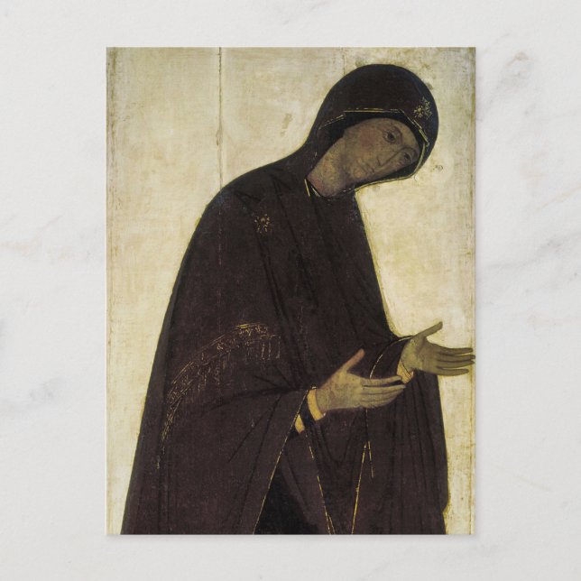 Gottesmutter von Andrei Rublev Postkarte (Vorderseite)