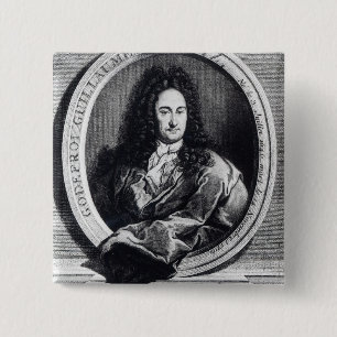 Gottfried Wilhelm Leibniz Button