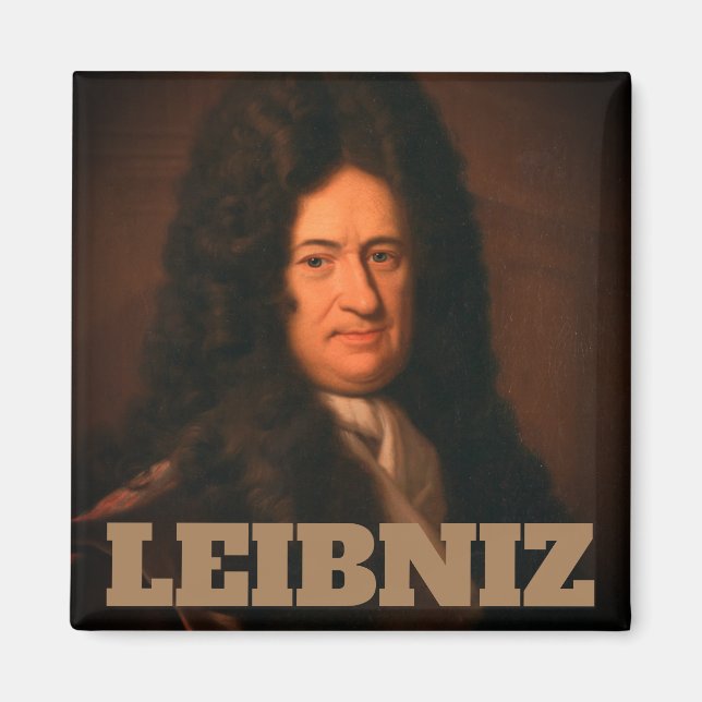 Gottfried Wilhelm Leibniz (c. 1695) Magnet (Vorne)