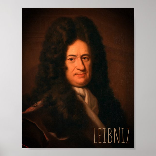 Gottfried Wilhelm Leibniz (c. 1695) Poster (Vorne)