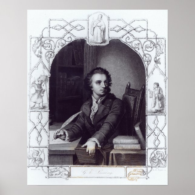 Gotthold Ephraim Lessing Poster (Vorne)
