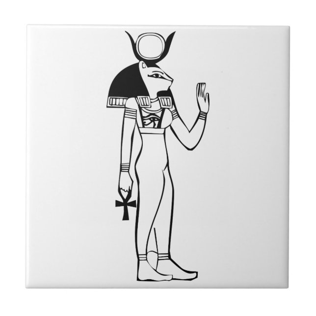 Göttin, ägyptische Hieroglyph Fliese (Vorderseite)