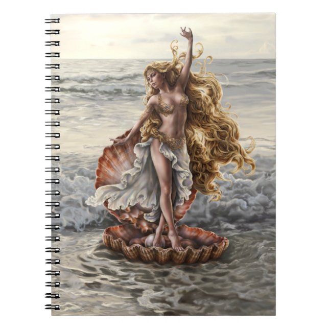 Göttin-Aphrodite-Notizbuch durch Künstler Lindsay Notizblock (Vorderseite)