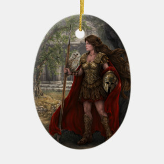 Göttin-Athene-Verzierung Keramikornament