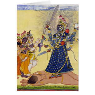 Göttin Bhadrakali angebetet von den Göttern 1675