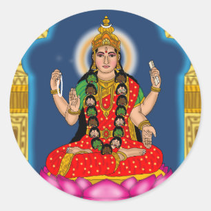 Göttin Bhairavi Aufkleber