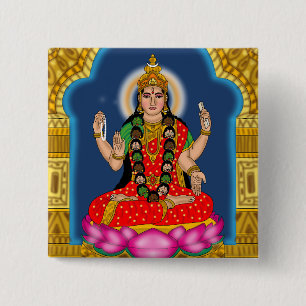 Göttin Bhairavi Button