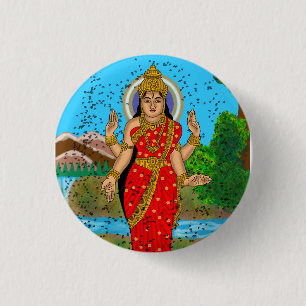 Göttin Bhramari Button