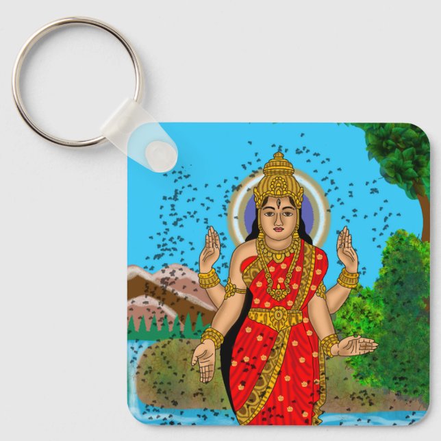 Göttin Bhramari Schlüsselanhänger (Vorderseite)