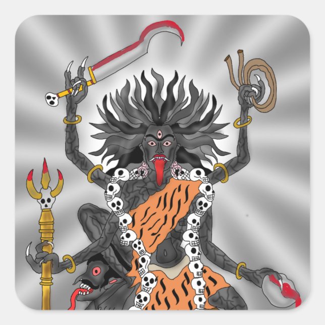 Göttin Chamunda Aufkleber (Vorderseite)