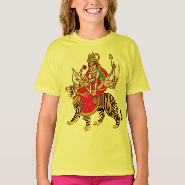 Göttin Chandraghanta T-Shirt (Vorderseite)