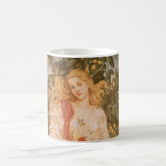 Göttin der Blüten und Blume, Flora von Morgan Kaffeetasse (Mittel)