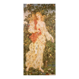 Göttin der Blüten und Blumen, Flora von Morgan Werbekarte