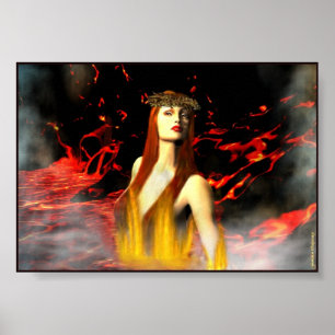 Göttin der Feuerdruckerei Poster