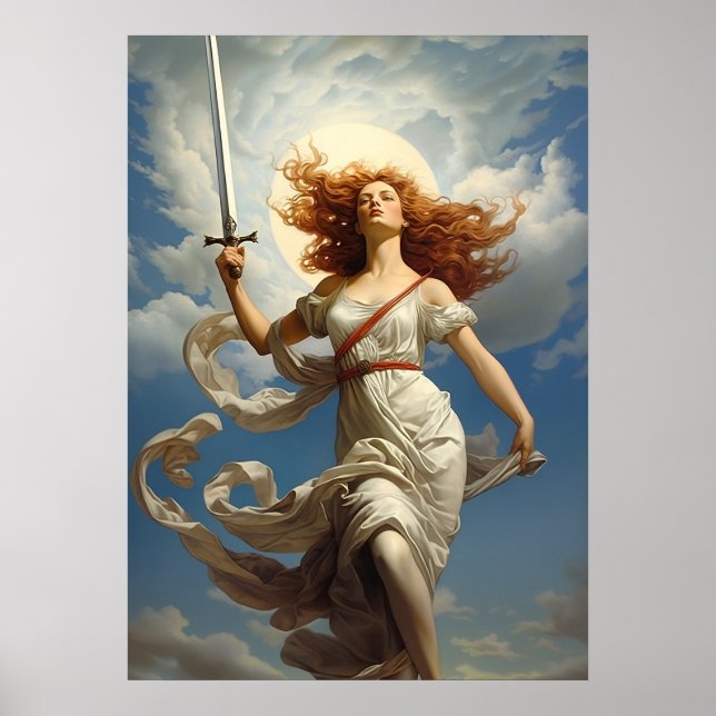 Göttin der Freiheit und Freiheit Poster (Vorne)