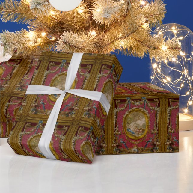 Göttin der Jagd Barock Geschenkpapier (Feiertage)