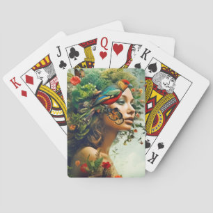 Göttin der Natur Mystische ätherische Fantasiewelt Spielkarten