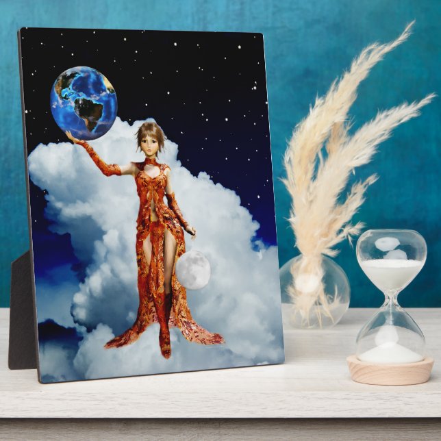 Göttin der Universe Plaque Fotoplatte (Seite)