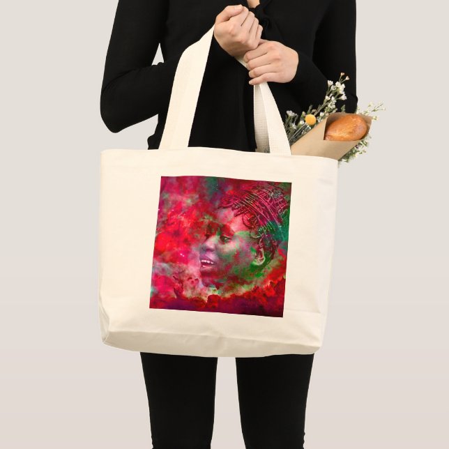 Göttin des Feuers Große Tüte Tasche (Vorderseite (Produkt))