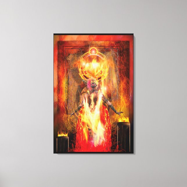 Göttin des Feuers PELE Leinwanddruck (Vorderseite)
