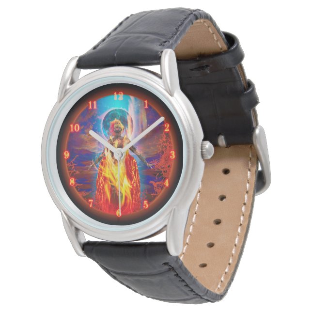 Göttin des Feuers PELE LUNA MELTDOWN Armbanduhr (Schrägansicht)