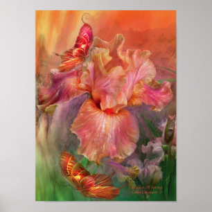 Göttin des Frühlings-Kunst-Plakats/des Druckes Poster