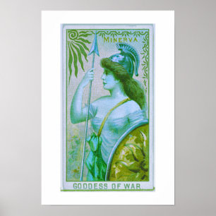 Göttin des Krieges, Minerva, Poster Print