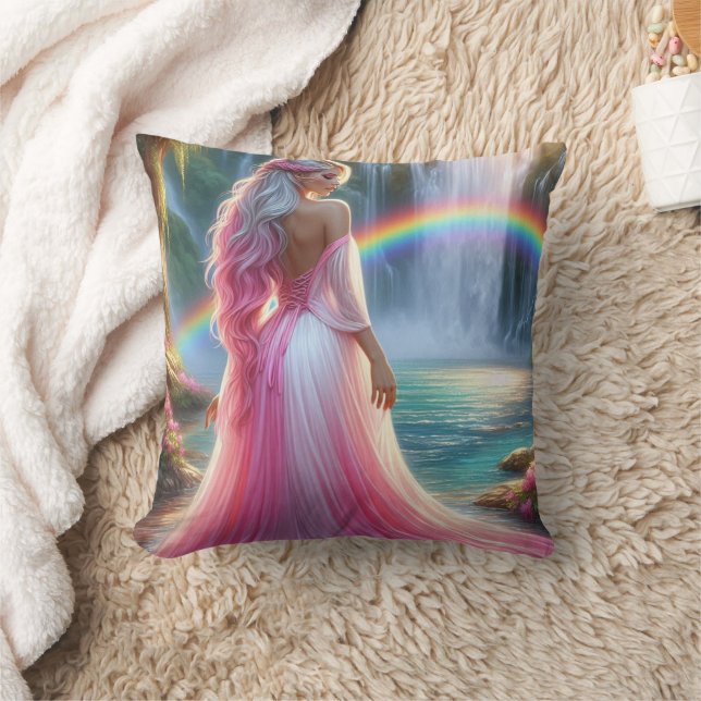 Göttin des Regenbogenwals Kissen (Decke)
