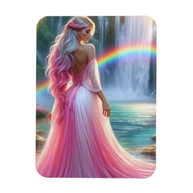 Göttin des Regenbogenwals Magnet (Vertikal)