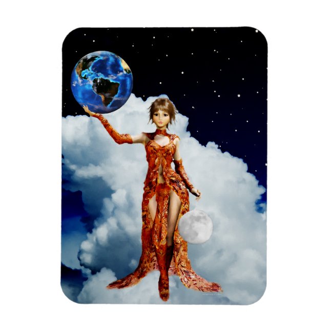 Göttin des Universums Vinyl Magnet (Vertikal)