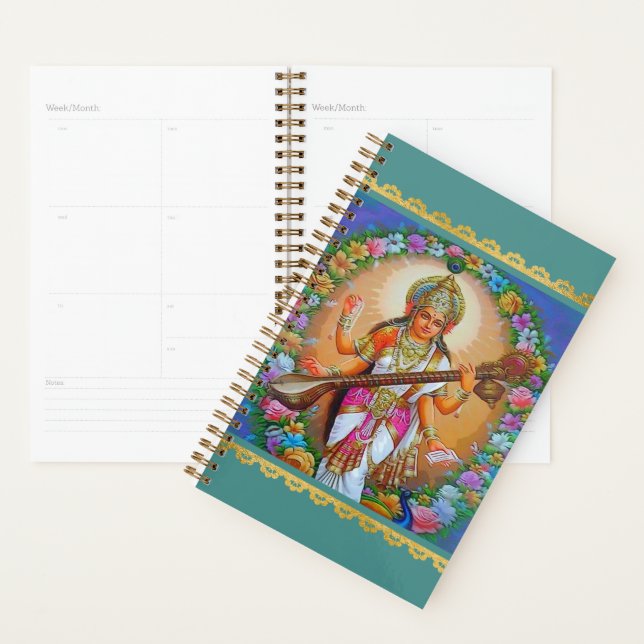 Göttin des Wissens Saraswati Hindu Göttlichkeit Planer (Anzeige)