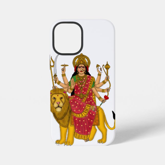 Göttin Durga Handyhülle iPhone 12 Mini Hülle (Rückseite)