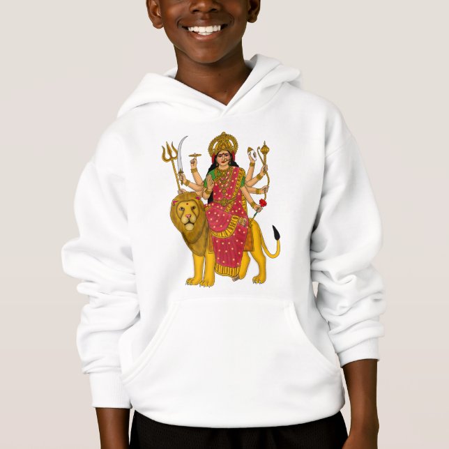 Göttin Durga Hoodie (Vorderseite)