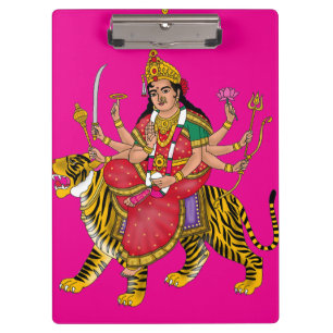 Göttin Durga Klemmbrett