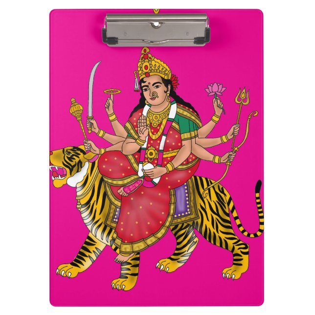 Göttin Durga Klemmbrett (Vorderseite)