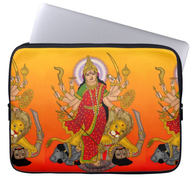 Göttin Durga Laptop-Hülle Laptopschutzhülle (Vorderseite)