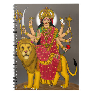 Göttin Durga Notizbuch Notizblock