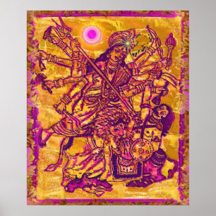 Göttin Durga Plakat