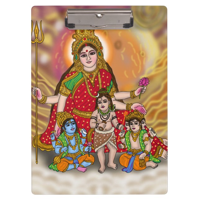 Göttin Durga Schreibwaren Klemmbrett (Vorderseite)