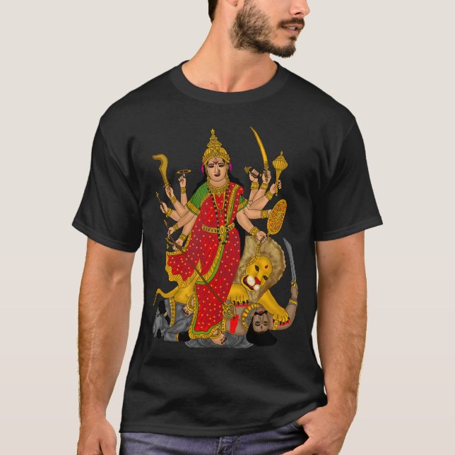 Göttin Durga T-Shirt (Vorderseite)