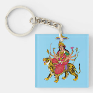 Göttin Durga T-Shirt Schlüsselanhänger