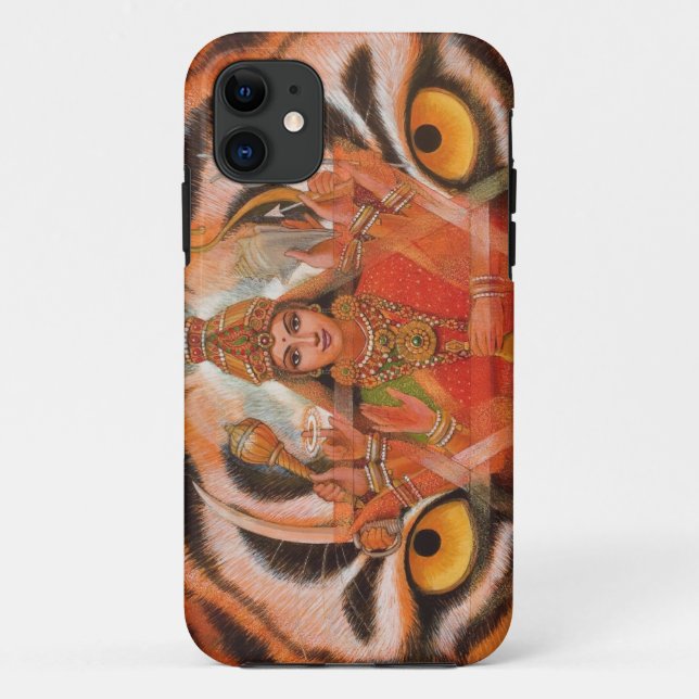 Göttin Durga u. Tiger mustert iPhone 5 Fall Case-Mate iPhone Hülle (Rückseite)