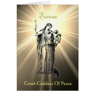 Göttin Eirene Göttin des Friedens Grußkarten
