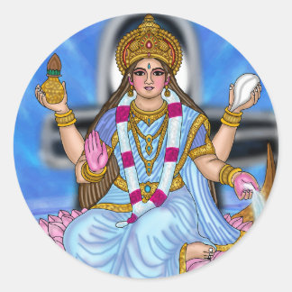Göttin Ganga Göttliche Hindu-Gottheit Aufkleber