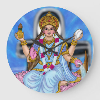 Göttin Ganga Göttliche Hindu-Göttin Wanduhr