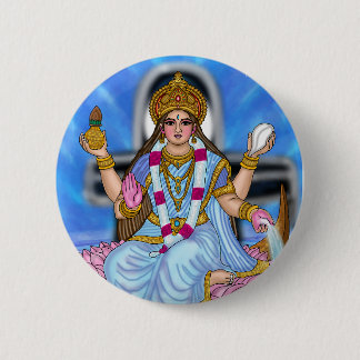 Göttin Ganga Hindu-Gottheit Button