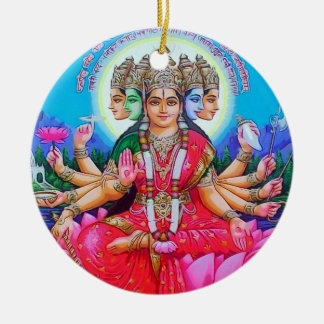 Göttin Gayatri Devi Gottheit Keramik Ornament