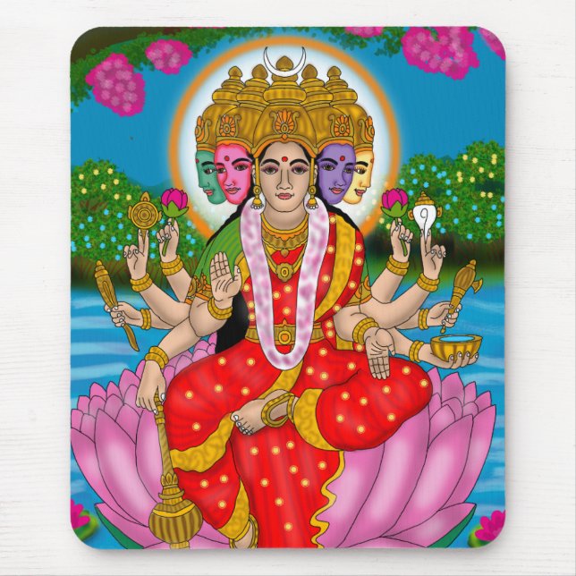 Göttin Gayatri-Mauspad Mousepad (Vorne)